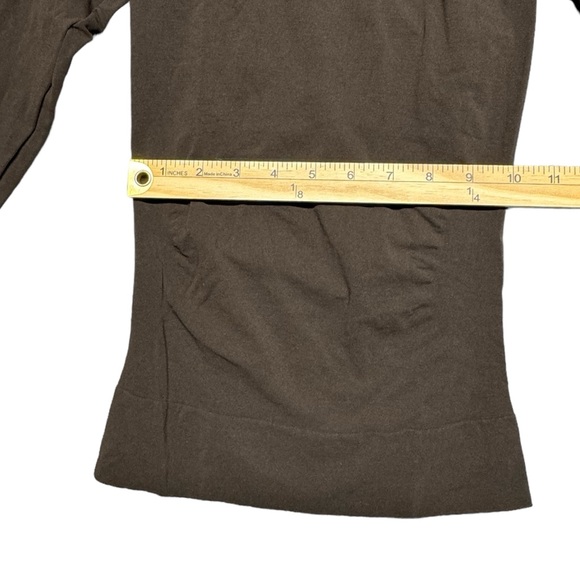 Spanx On Top And In Control Sophisticated Long Sleeve Crew Neck Top 1X Brown - Picture 7 of 16